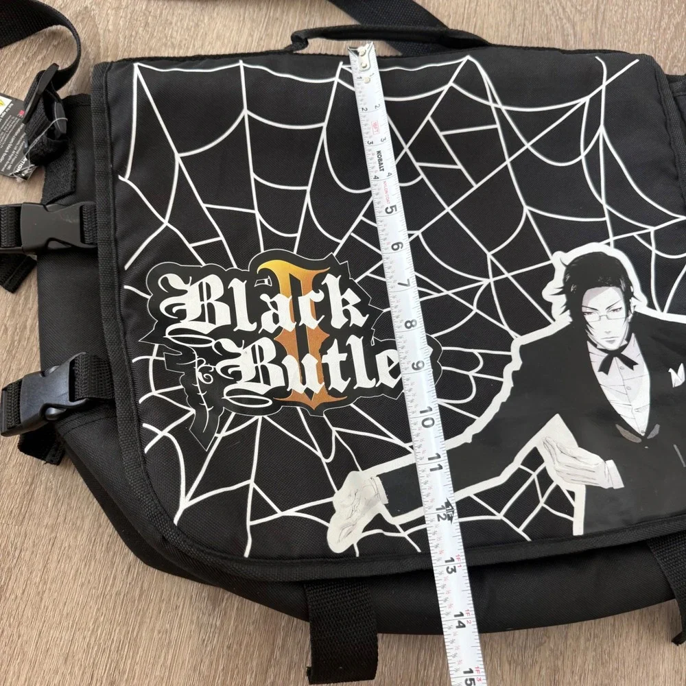 Black Butler II Claude Faustus Messenger Bag Gothic Spider Web Great Eastern NEW